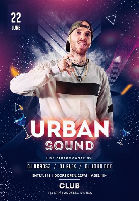 urban sound download free psd flyer template free psd flyer | Free psd ...