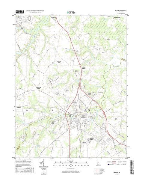 MyTopo Milford, Delaware USGS Quad Topo Map