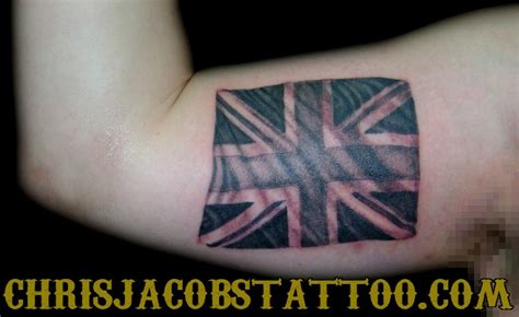 Union Jack Tattoo by Chris Jacobs @ The Trainyard Teahouse… | Flickr