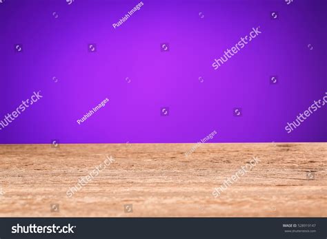 Wood Table Top On Gradient Purple Stock Photo 528919147 | Shutterstock