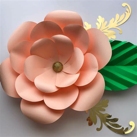 PDF Petal 1 Paper Flower Template/Printable/Trace and Cut/ 3D Giant Paper Flowers | Making ...