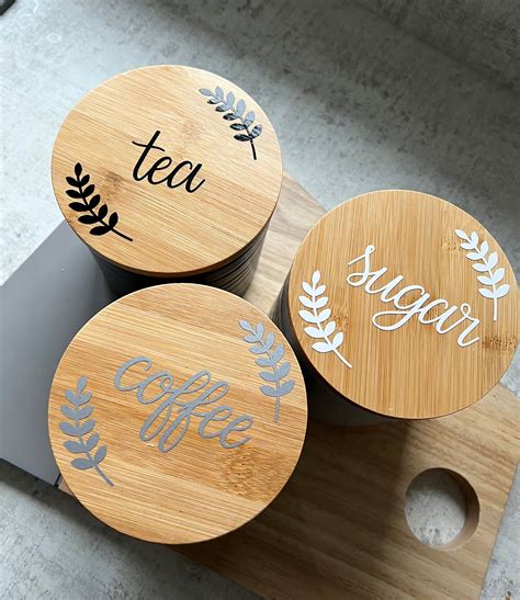 Tea Coffee Sugar Labels | Etsy