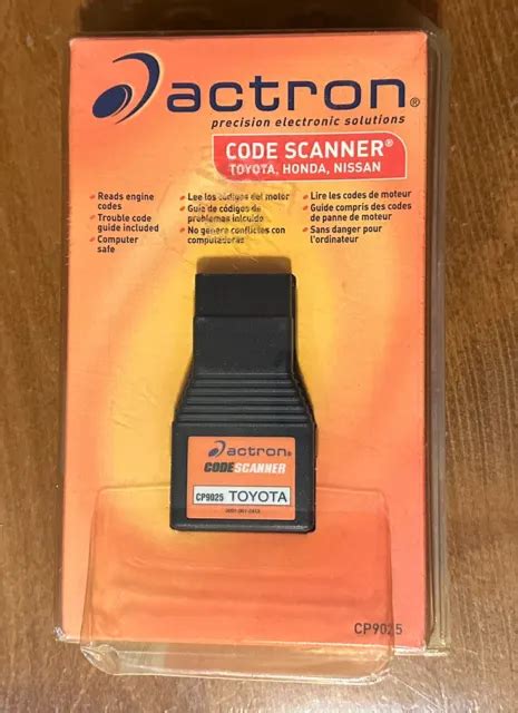 VINTAGE ACTRON CODE SCANNER FOR TOYOTA HONDA NISSAN CP9025 - WONDERFUL CONDITION $55.00 - PicClick