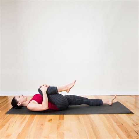 Knee to Chest | Relaxing Evening Yoga Sequence | POPSUGAR Fitness Photo 12