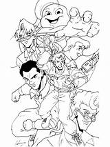 Ghostbusters coloring pages sketch template