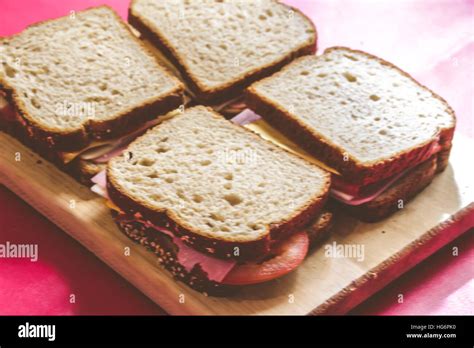 Photograph of a jam sandwich Stock Photo - Alamy