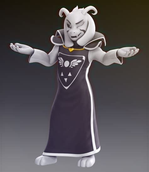 Asriel Dreemurr - Undertale model by Elesis-Knight on DeviantArt