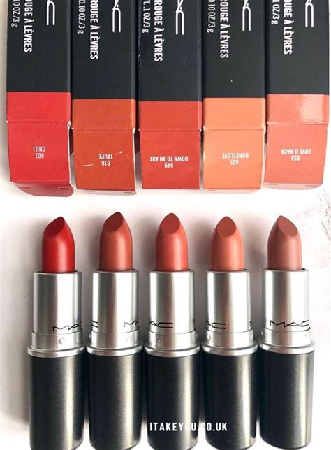 Mac Matte Lipstick 5 Shades in 2021 | Mac matte lipstick, Lipstick, Mac ...