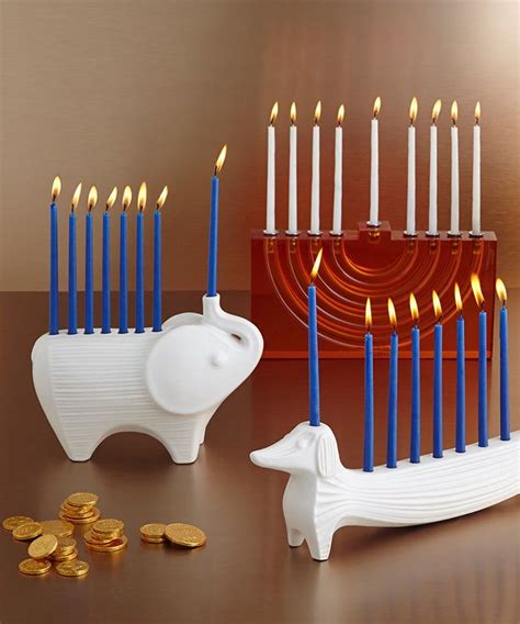 6 Designer Hanukkah Menorahs | Hanukkah menorah, Chanukah decor ...