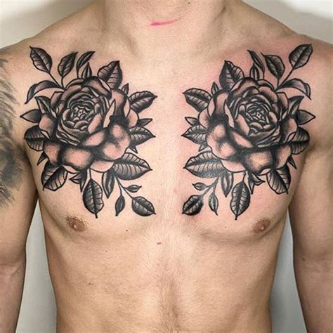 Aggregate 74+ flower chest tattoo male latest - in.cdgdbentre