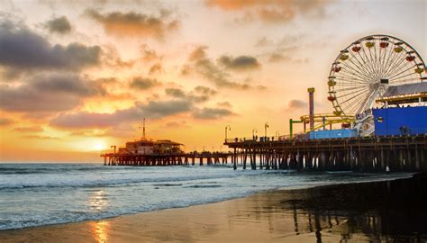 Santa Monica | California Sunset, Santa Monica Pier | Santa Monica ...