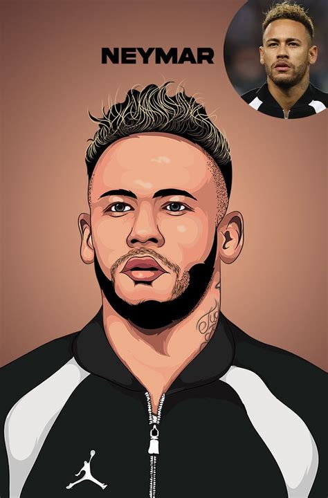 Neymar fan ART Vector Logos, Vector Art, Vector Character, Art Tutorial, Illustration Vector ...