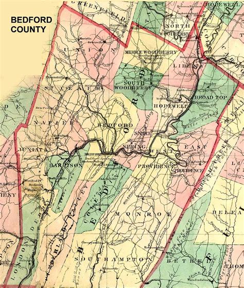 Bedford County, Pennsylvania: Maps and Gazetteers