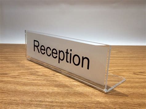 Reception Desk Signage Freestanding information signs made to your ...