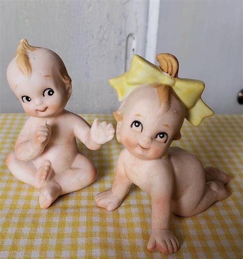 Vintage Kewpie Baby Figurines Baby Powder Shaker Kelvin Japan - Etsy