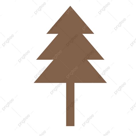 White Pine Tree Clipart Hd PNG, Pine Tree Brown Vector, Pine Tree Clipart, Decoration, Pine Tree ...