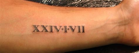 Roman Numeral Tattoos | Roman numeral tattoo arm, Tattoo font for men, Tattoo fonts