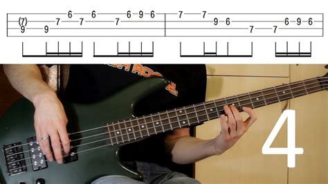 Metallica Orion bass lesson (4 of 4 - how to play INTERLUDE) + bass tabs - YouTube