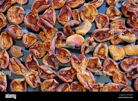 dried fruit in the sun, drying process for storing fruits for a long ...