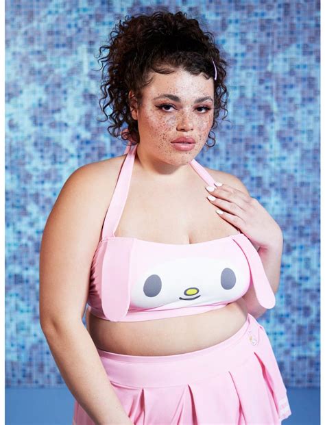 My Melody Halter Swim Top Plus Size | Hot Topic