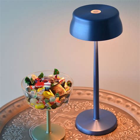 Sister Light LED table lamp, dimmable, blue | Lights.co.uk