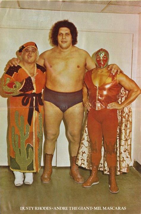 WWF WWE Dusty Rhodes, Andre the Giant, and Mil Mascaras | Andre the ...