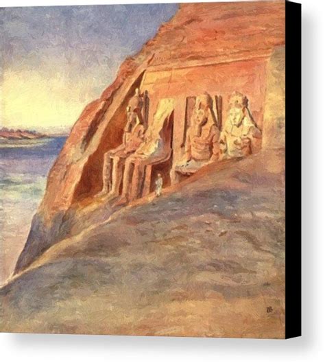 Abu Simbel At Sunrise Canvas Print - https://ift.tt/2Euv8VM #canvasprint #walldecor #homedecor # ...