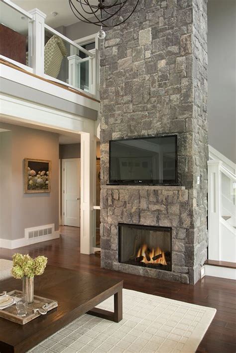 Stone Fireplace With Granite Hearth – Fireplace Guide by Linda