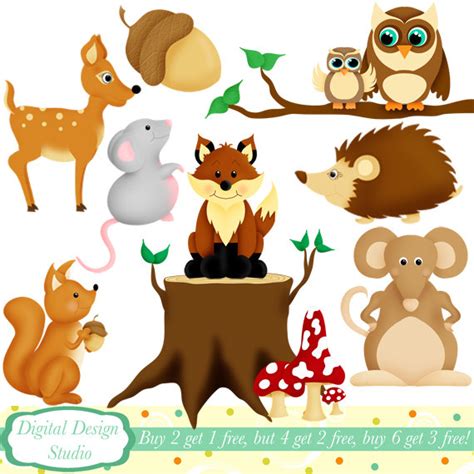 woodland critters clipart 20 free Cliparts | Download images on ...