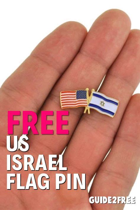 FREE U.S. Israel Flag Pin | Israel flag, Flag pins, Product testing sites