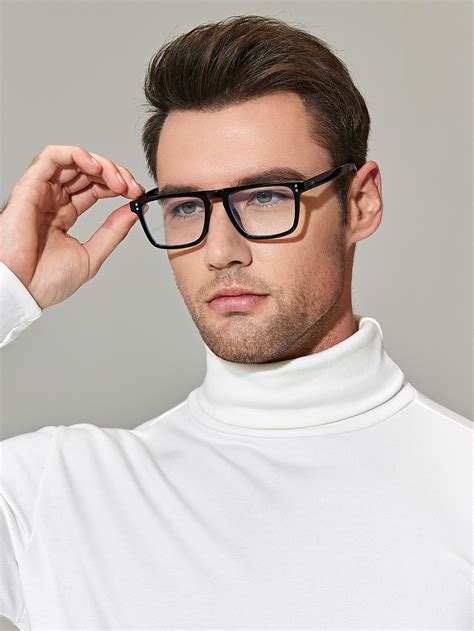 Men Square Frame Eyeglasses in 2023 | Mens glasses frames, Eyeglass ...