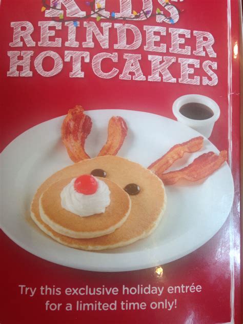 Bob Evans reindeer pancakes | Holiday recipes christmas, Christmas food, Holiday entrees