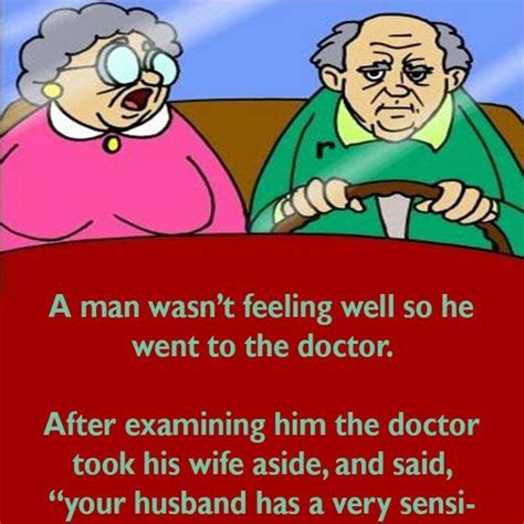 A man is not feeling well and goes to the Doctor, then something ...