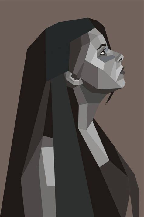 Geometric vector portrait by Millia91 | Geometric portrait, Vector ...