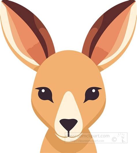 Animal Faces Clipart-kangaroo face