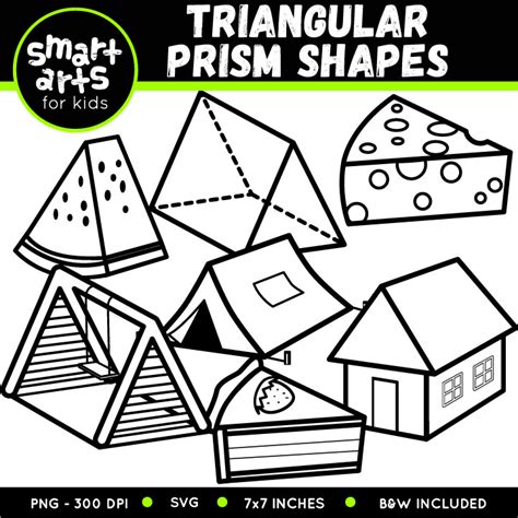 Triangular Prism Shapes Clip Art - Educational Clip Arts and Bible Stories