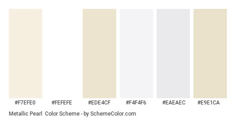 Metallic Pearl Color Scheme » Gray » SchemeColor.com