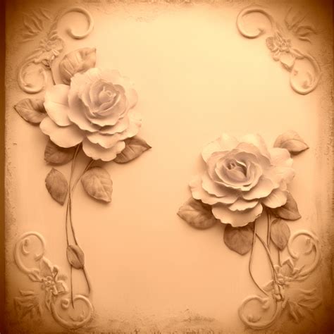 Floral Vintage Paper Template Free Stock Photo - Public Domain Pictures