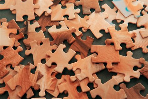 Brown Puzzle Pieces · Free Stock Photo