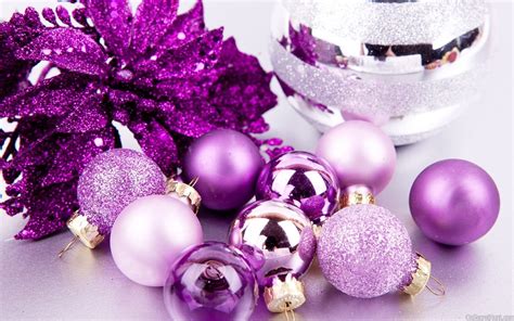 Christmas Purple Ornaments Wallpaper | On Secret Hunt | Purple ...