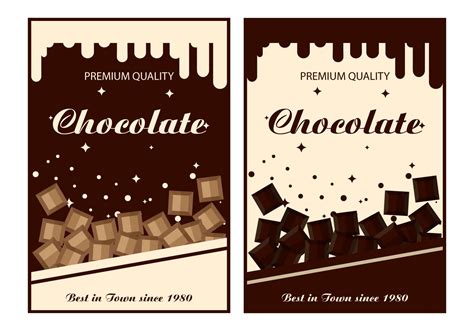 Chocolate Label Vector Templates 144229 - Download Free Vectors, Vector ...