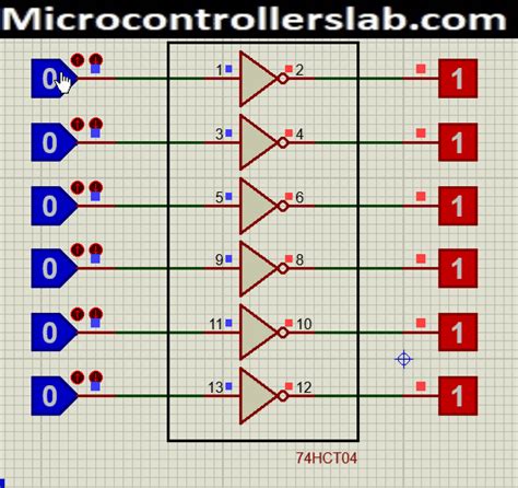 74HCT04 Hex Inverter Pinout, Datasheet, Examples, Applications