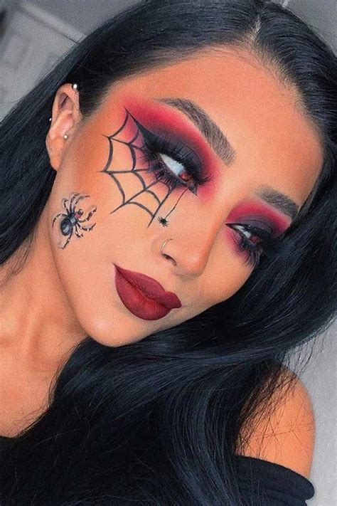 25 Creepy Spider Makeup Ideas for Halloween | Page 2 of 2 | StayGlam | Halloween makeup looks ...