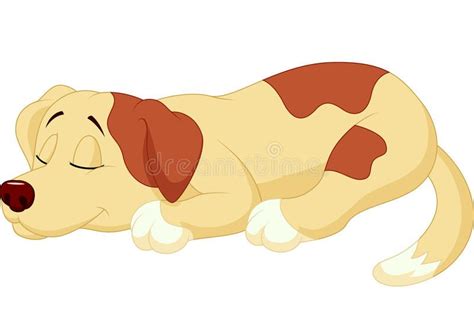 Cute dog cartoon sleeping. Illustration of Cute dog cartoon sleeping ...