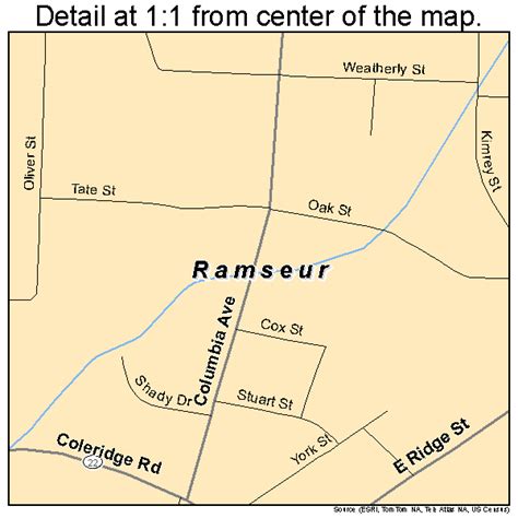 Ramseur North Carolina Street Map 3755040