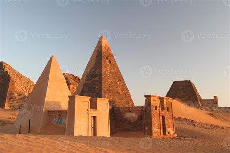 Famous Meroe pyramids 794329 Stock Photo at Vecteezy