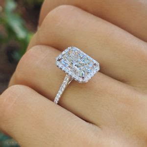 Radiant Cut Diamond Halo Ring – Ascot Diamonds