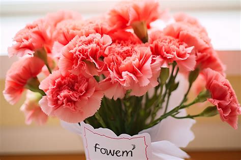 Thank You Card For Carnations Background, Family Month, Thanks, High Resolution Background Image ...