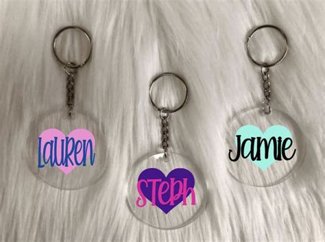 Customized Name Keychains Custom Keychain Personalized Name Keychain ...