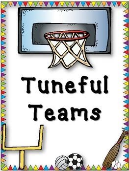 Tuneful Teams - Sports Themed Music Ensemble Posters by Elementary Etudes